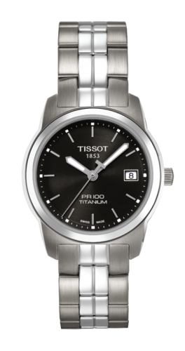 Tissot PR 100 Quartz 27 Titanium / Black / Bracelet